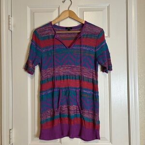 Cupio Multicolor Patterned Tunic Top